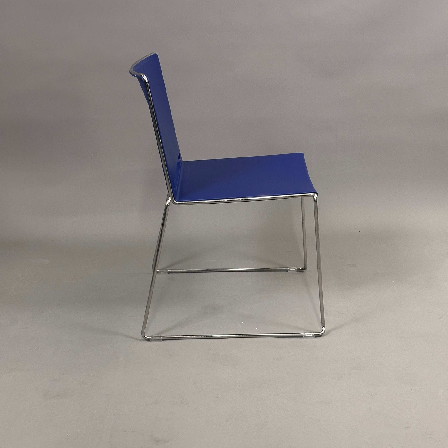Blue Stapelstuhl Serie8000 stacking chair with metal frame on sale at 50% off