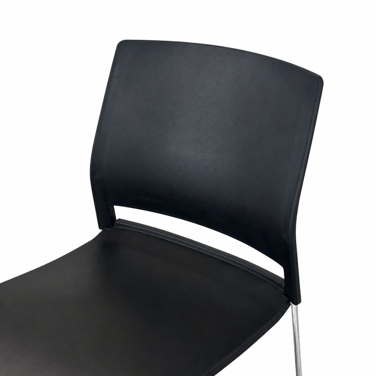 Stapelstuhl schwarz/Chrom