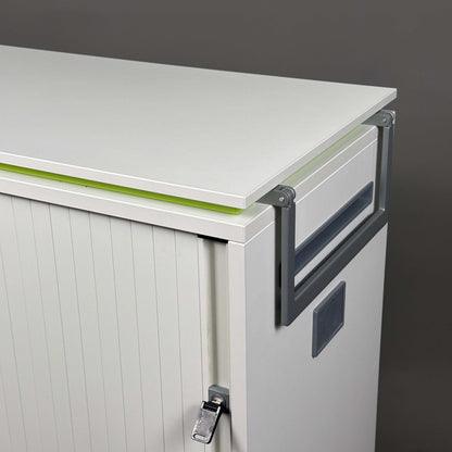 Steelcase Aktencaddy Rollschrank Moby 2 weiß abschließbar Bürorollwagen mit Briefeinwurf
