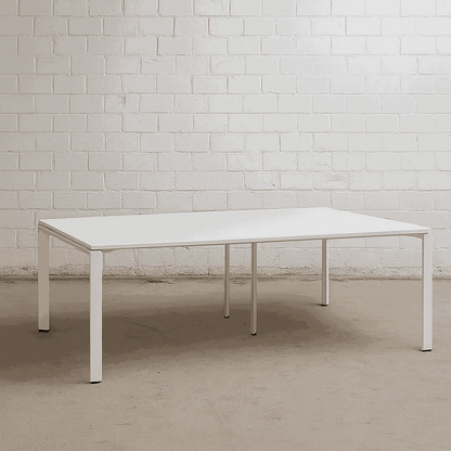 Steelcase Konferenztisch 240x120cm weißer Besprechungstisch für 6-8 Personen modern