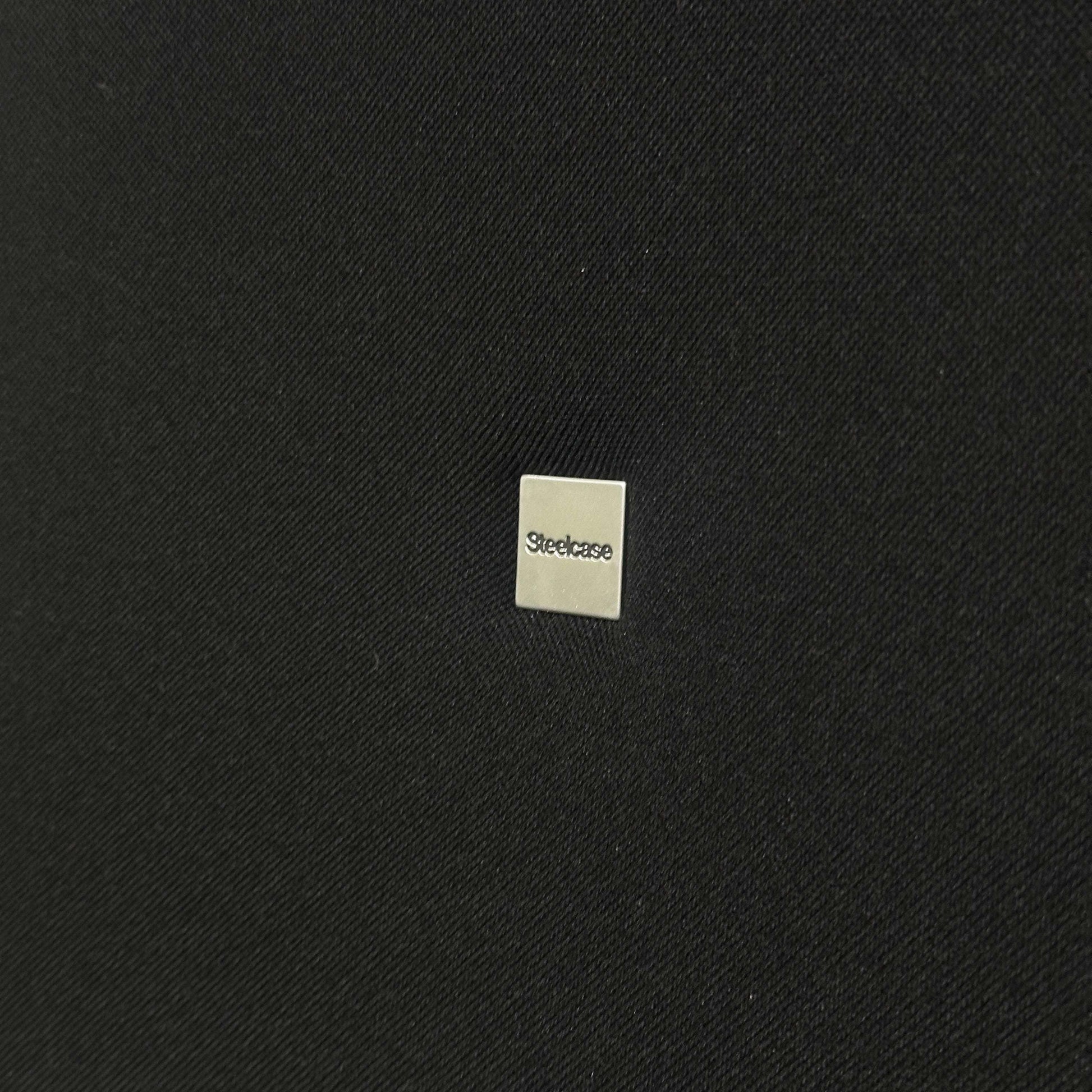 Schwarzer Steelcase Please Bürostuhl mit Sitztiefenfederung und Lumbalunterstützung