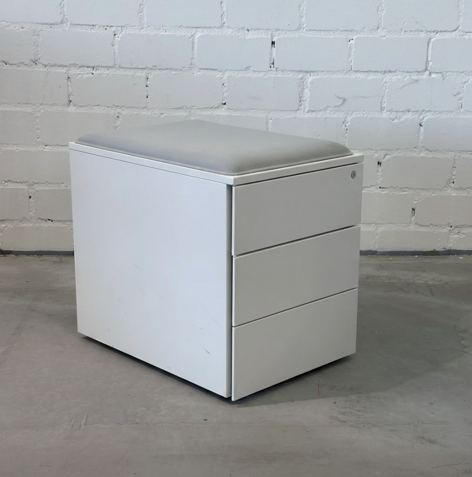 Steelcase Rollcontainer mit Sitzpolster (versch. Farben)