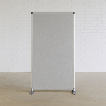 Modulare Stellwand 80x160 cm als Schall- und Sichtschutz mit Standfüßen und Montageset von Reyem.