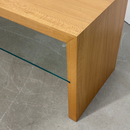 Lowboard Holz / Glas 160cm
