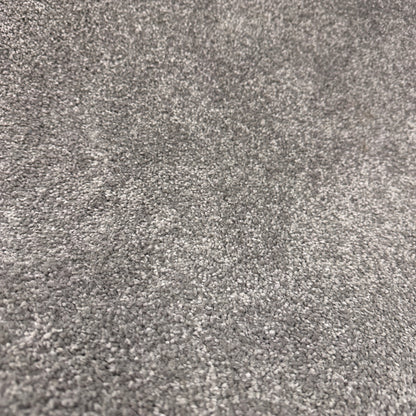 Grauer Object Carpet RugX kurzflor Teppich, 380x170cm, mit feiner, dichter Textur.