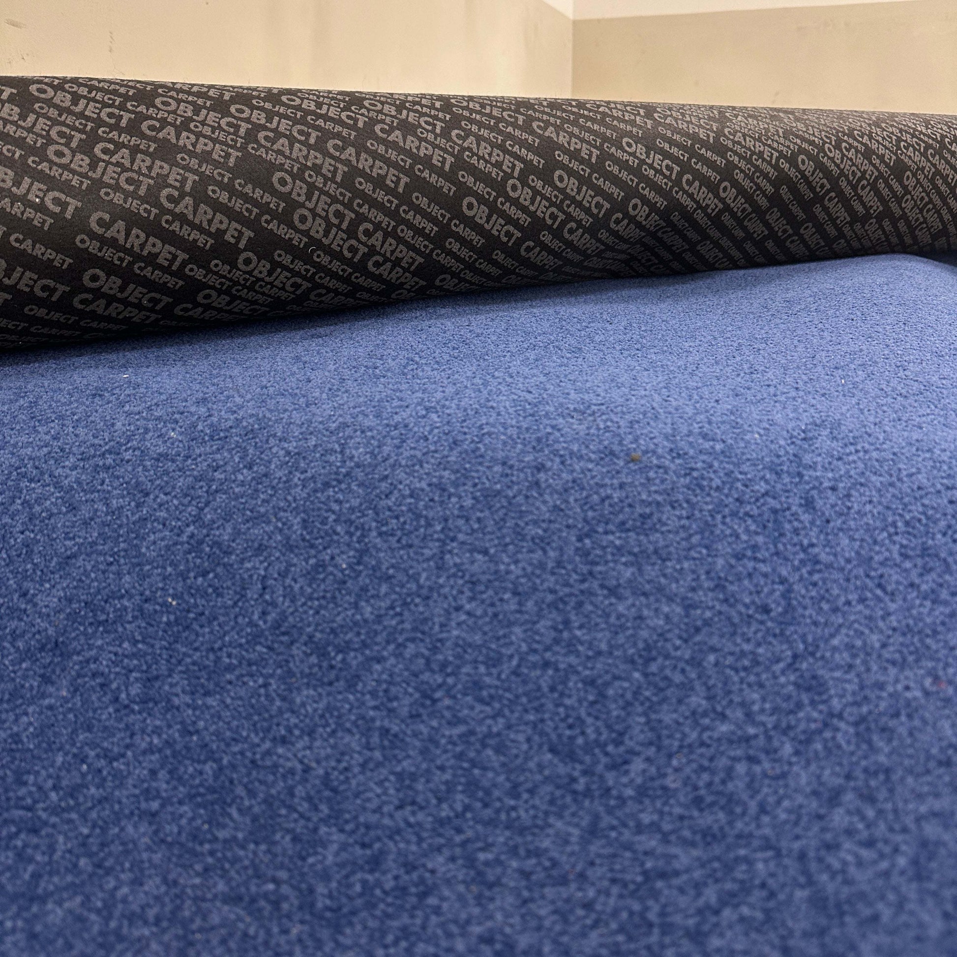 runder Object Carpet RugX Teppich in capri blau mit niedrigem Flor und rutschfester Rückseite, 200 cm Durchmesser, antistatisch und geräuschdämmend