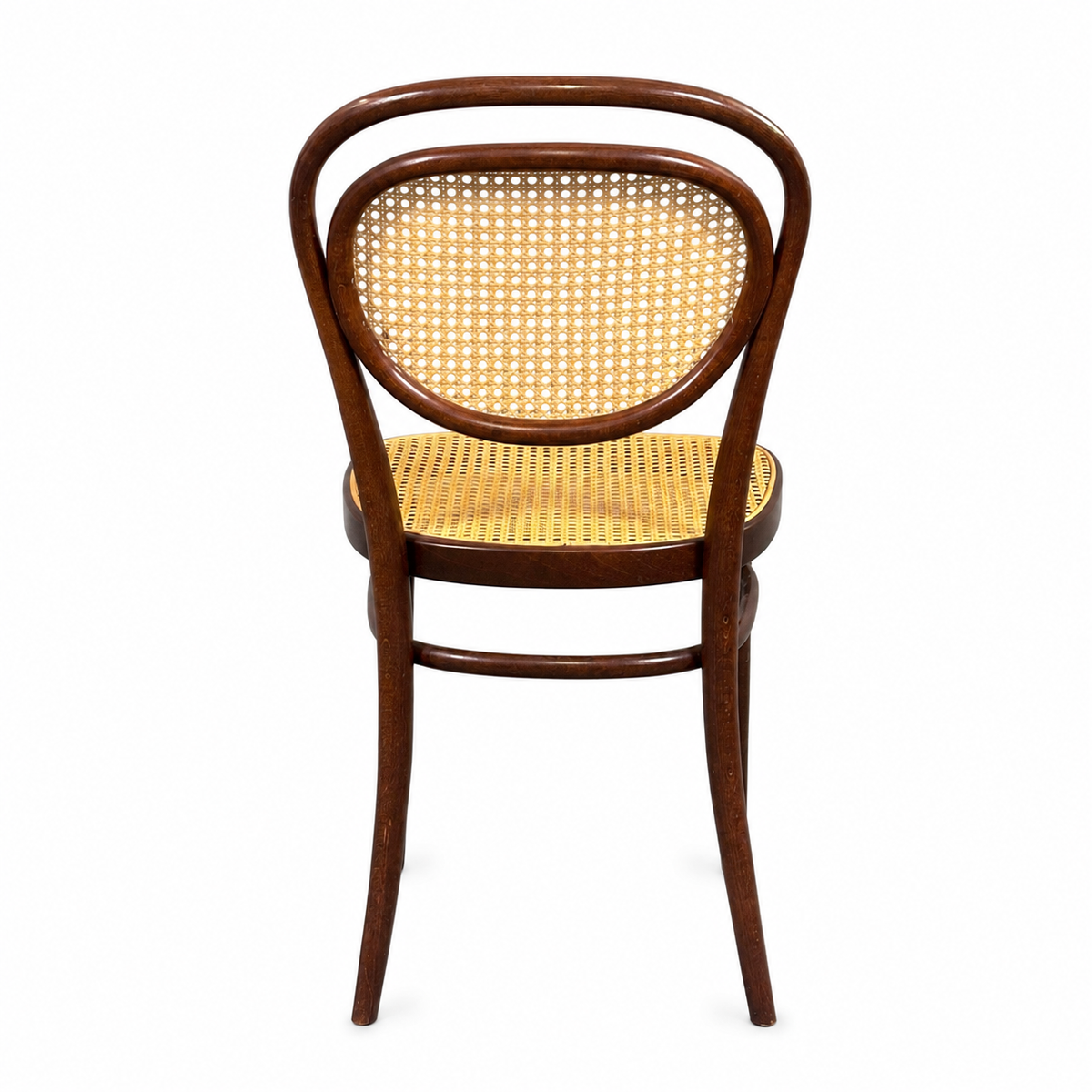 Thonet Stuhl 215r braun Korb natur
