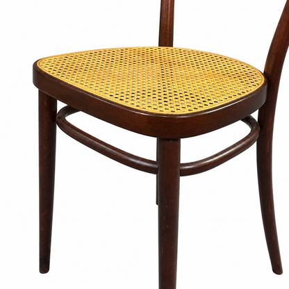 Thonet Stuhl 215r braun Korb natur