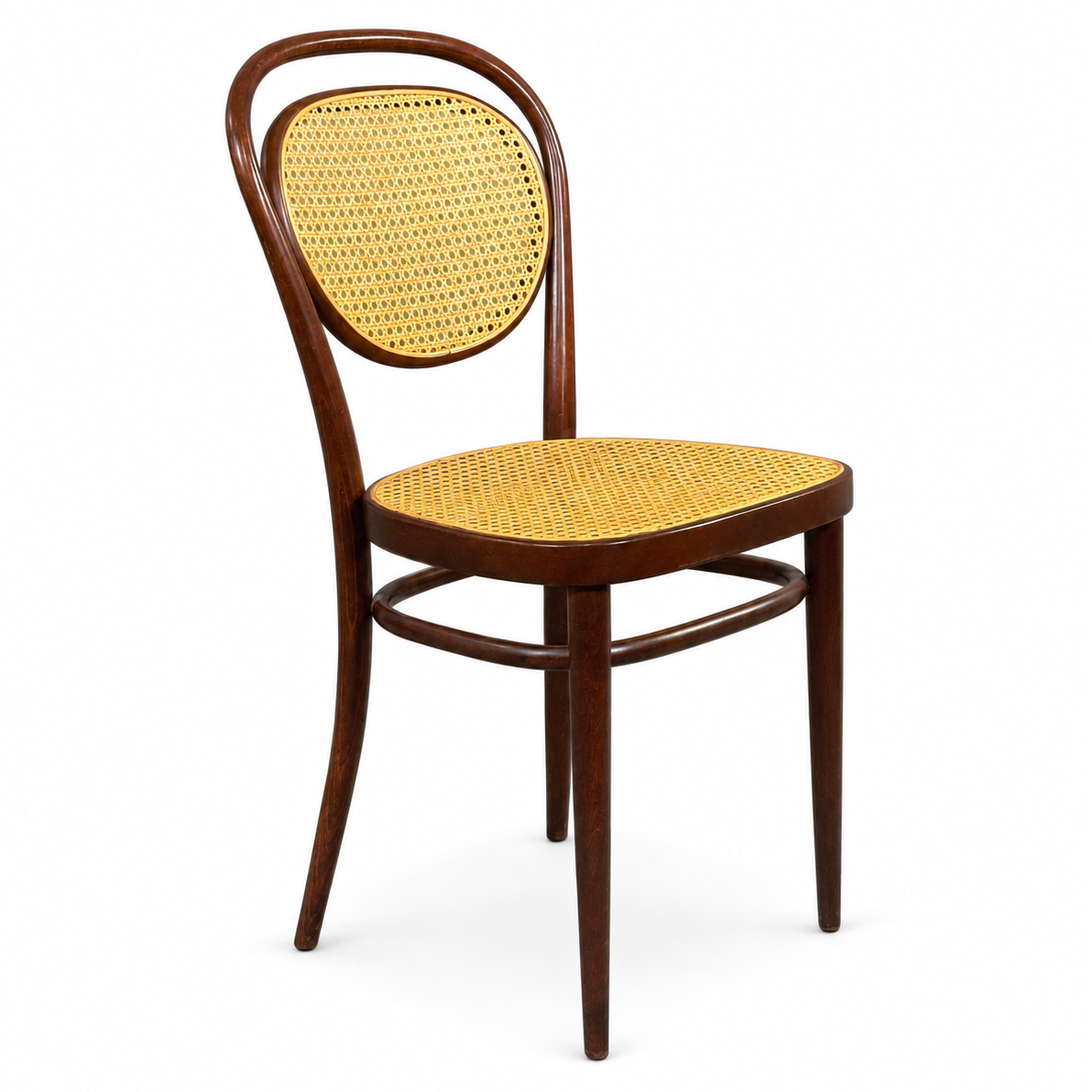 Thonet Stuhl 215r braun Korb natur