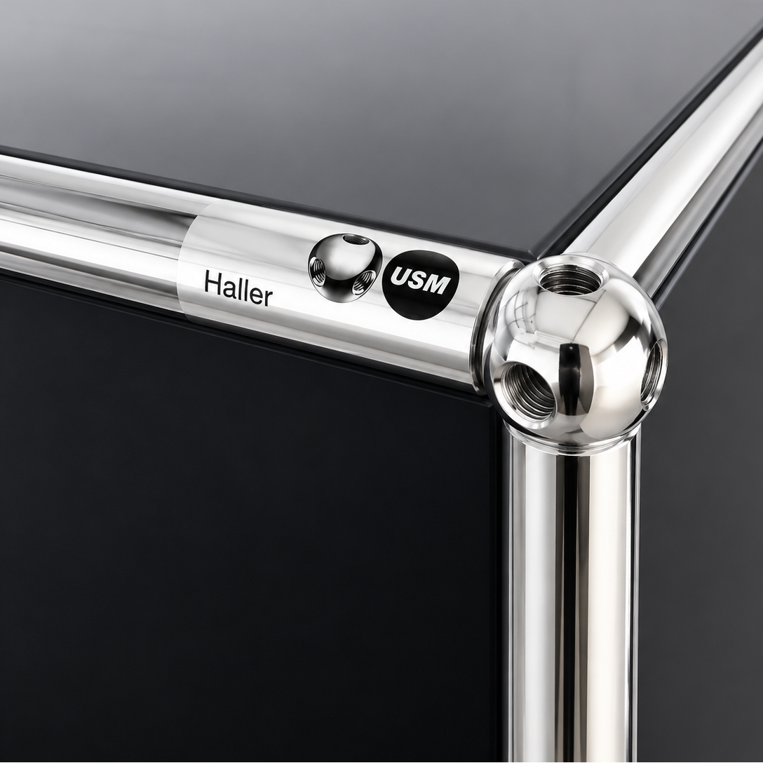 USM Haller 1x2 anthrazit 1x Auszug