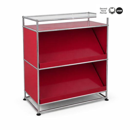USM Haller 1x4 Highboard / Prospektauslage rot