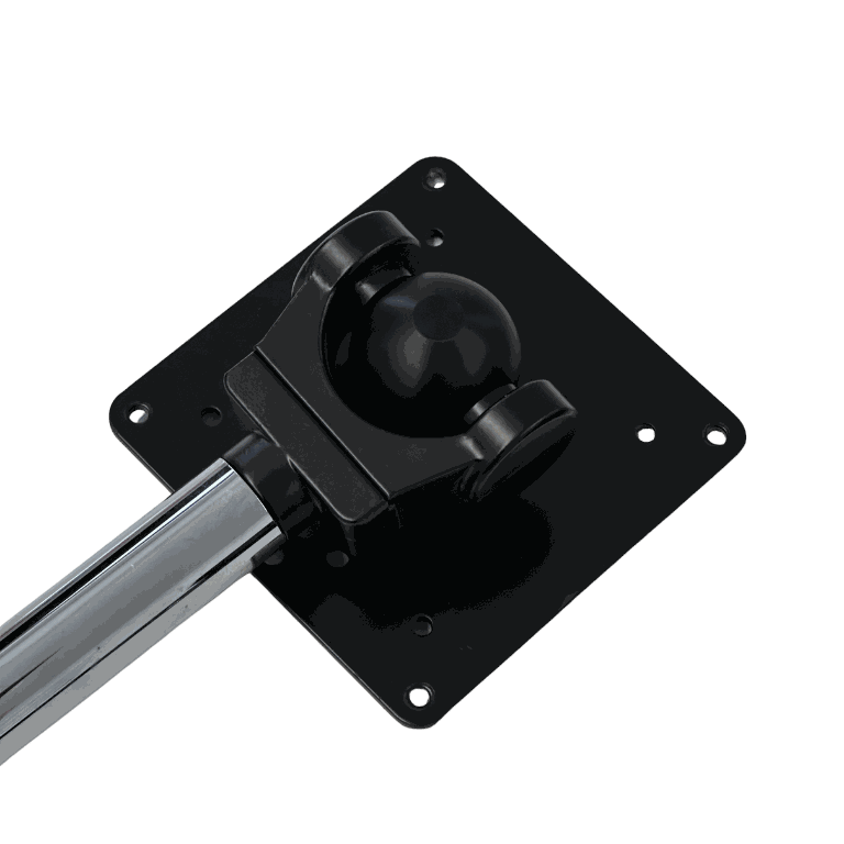 USM Haller Bildschirmarm monitor arm suitable for USM Haller Kitos tables with black and chrome finish