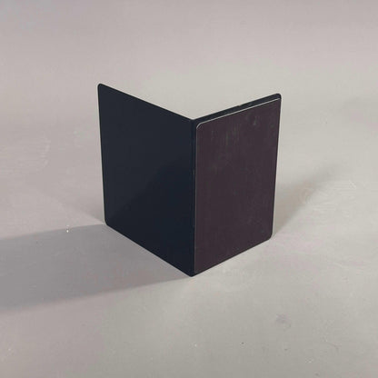 USM Haller magnetische Buchstütze schwarz graphitschwarz Set aus 2 Stück für Metall-Tablare