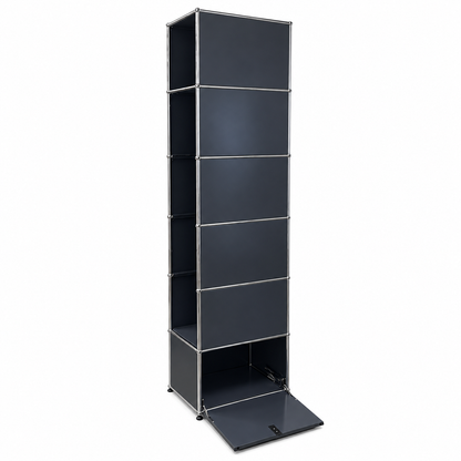 USM Haller Garderobe 1x6 anthrazit 1 Klappe