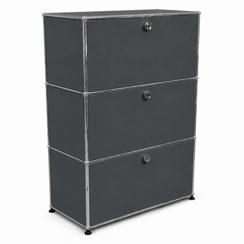 USM Haller Highboard 1x3 Anthrazitgrau