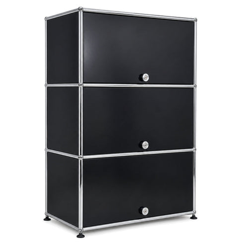 USM Haller Highboard 1x3 Schwarz