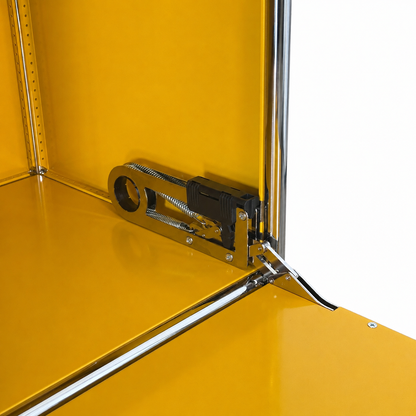 USM Haller Highboard 1x3 goldgelb Klappen + Auszug