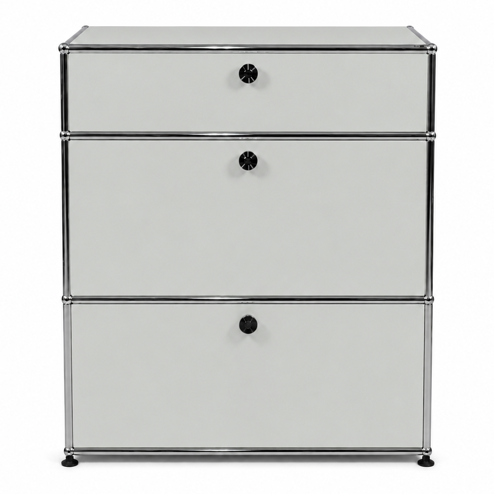 USM Haller Highboard 1x3 lichtgrau 2 Auszüge + Klappe