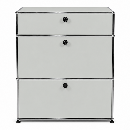 USM Haller Highboard 1x3 lichtgrau 2 Auszüge + Klappe
