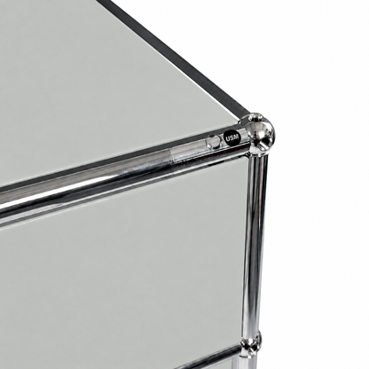 USM Haller Highboard 1x3 lichtgrau 2 Auszüge + Klappe