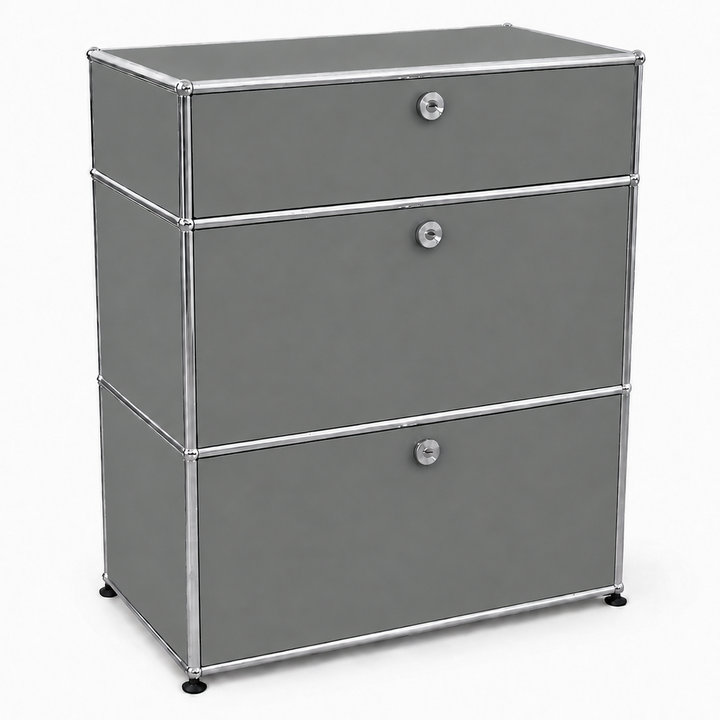 USM Haller Highboard 1x3 Mittelgrau