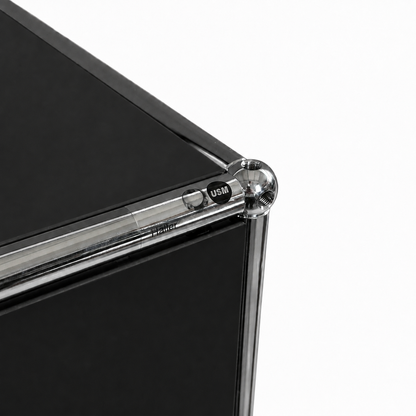 USM Haller Highboard 1x3 schwarz 3 Klappen