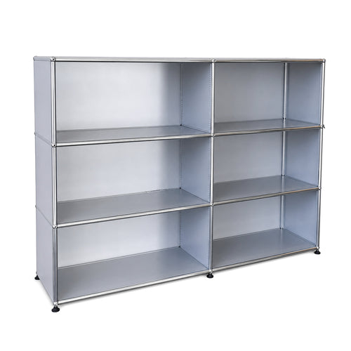 USM Haller Highboard 2x3 Mattsilber