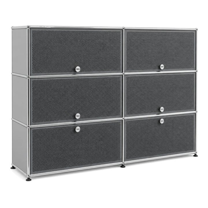 USM Haller Highboard 2x3 Mittelgrau