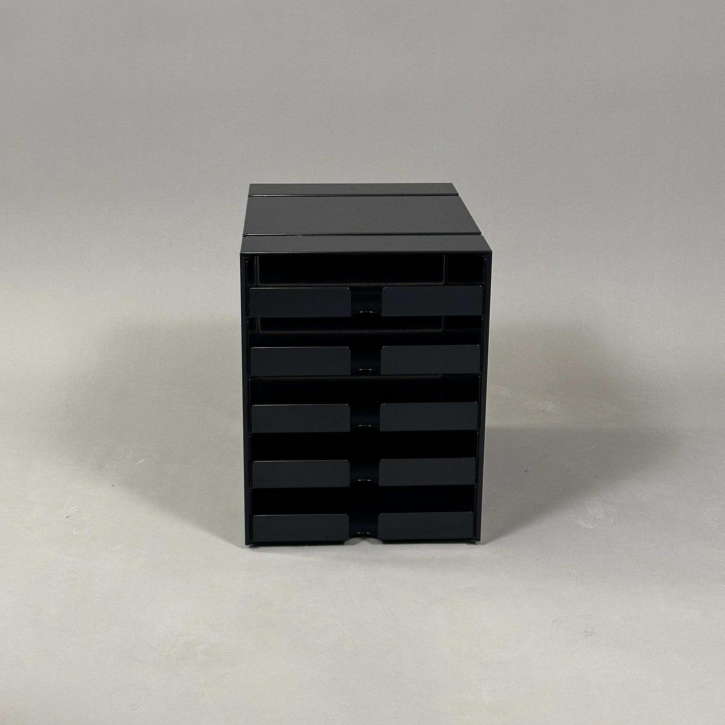 USM Haller Inos Kasten-Set schwarz, 5 Schubladen, kompakte Aufbewahrung, graphitschwarz, 31,5 x 24 x 33,5 cm