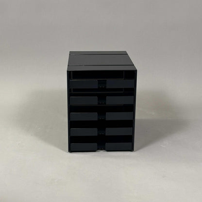 USM Haller Inos Kasten-Set schwarz, 5 Schubladen, kompakte Aufbewahrung, graphitschwarz, 31,5 x 24 x 33,5 cm