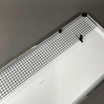 Foldable black USM Haller Kabelkorb cable basket mounted under desk for cable management