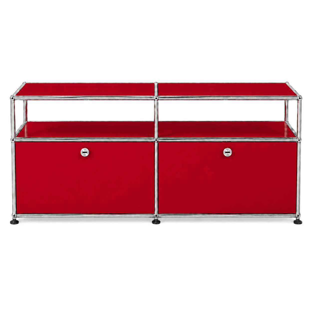 USM Haller Lowboard rubinrot 2x Klappe