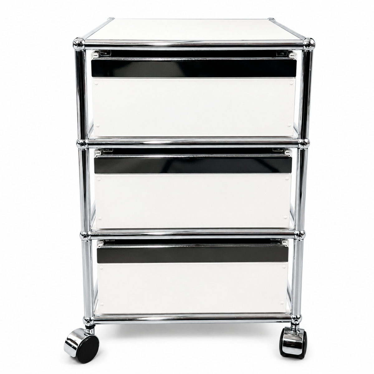 USM Haller Rollcontainer weiß (3 Auszüge)
