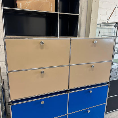 USM Haller Sideboard 2x2 beige 4 Klappen