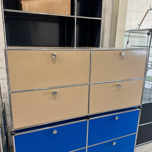 USM Haller Sideboard 2x2 beige 4 Klappen