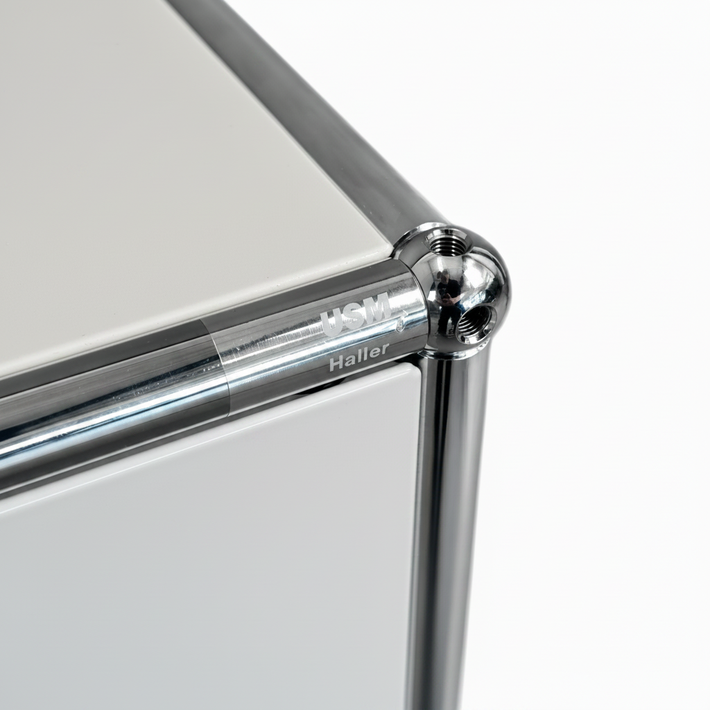 USM Haller Sideboard 2x2 lichtgrau 4 Auszüge