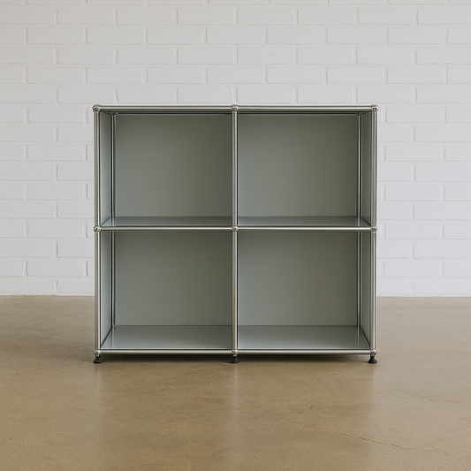 USM Haller Sideboard 2x2 lichtgrau offen