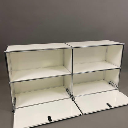 USM Haller Sideboard 2x2 weiß 2 Klappen (abschließbar)