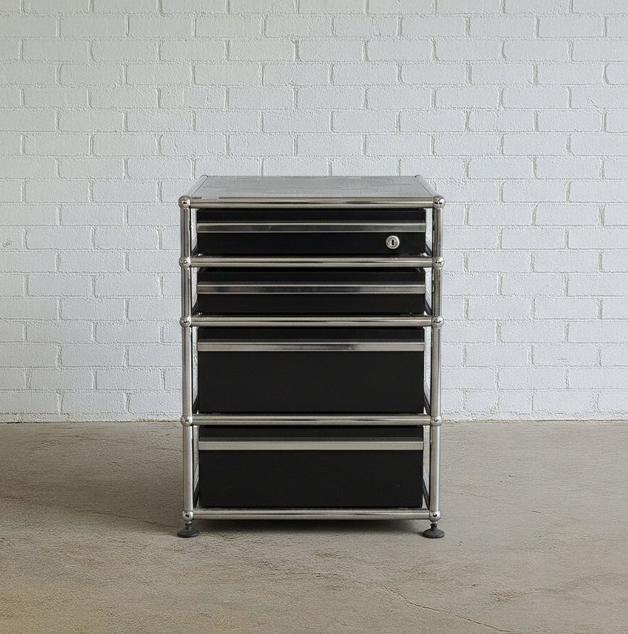 USM Haller Standcontainer schwarz (4 Schubladen) [AKTION -400€]