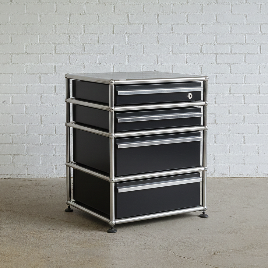 USM Haller Standcontainer schwarz (4 Schubladen) [AKTION -400€]