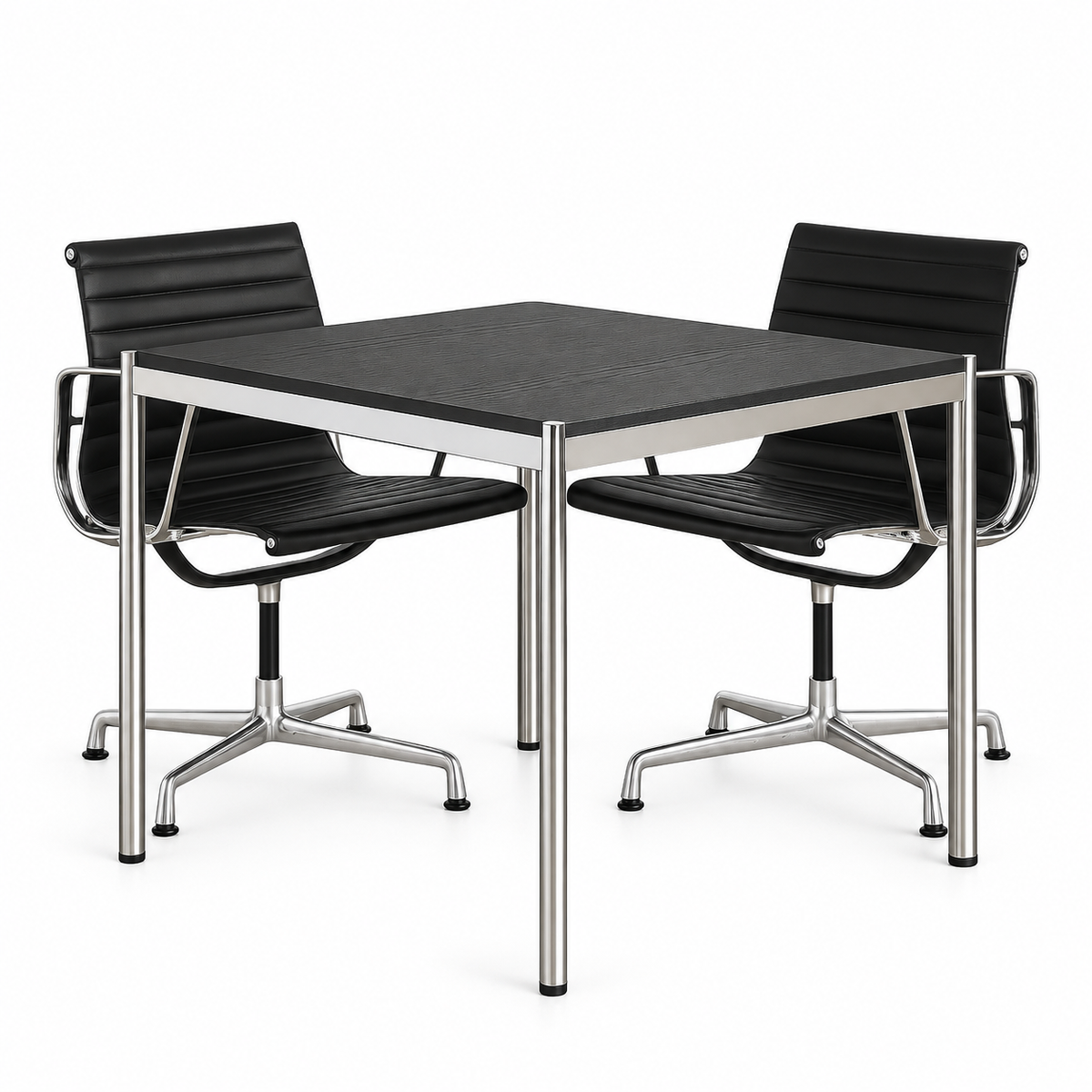 USM Haller Tisch 100x100cm Eiche schwarz