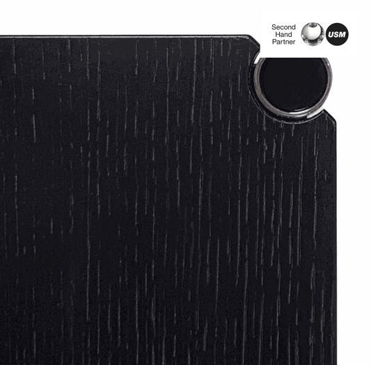 USM Haller Tisch 100x75cm Eiche schwarz