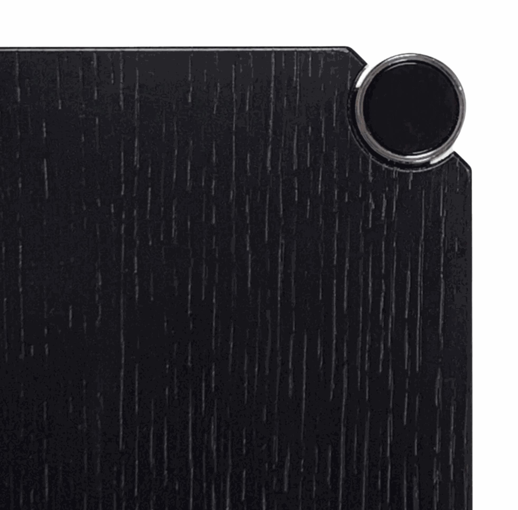USM Haller Tisch schwarze Eiche Tischplatte mit Chromgestell 150x75cm