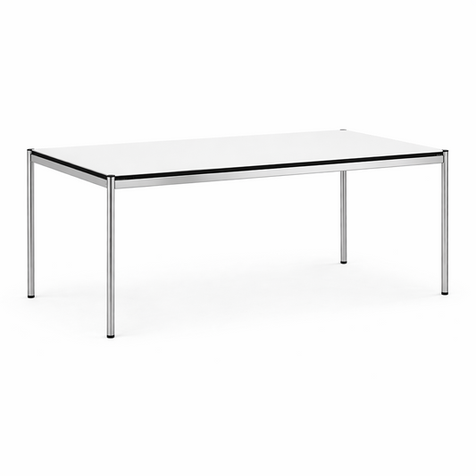 USM Haller Tisch 175x100cm perlgrau/weiß