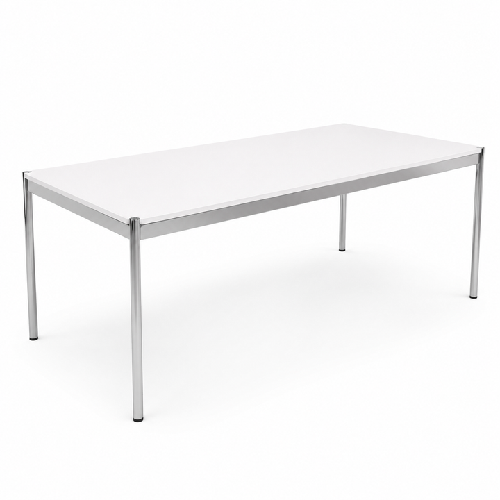 USM Haller Tisch 200x100cm reinweiß
