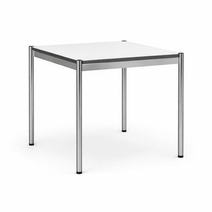 USM Haller Tisch 75x75cm perlgrau/weiß
