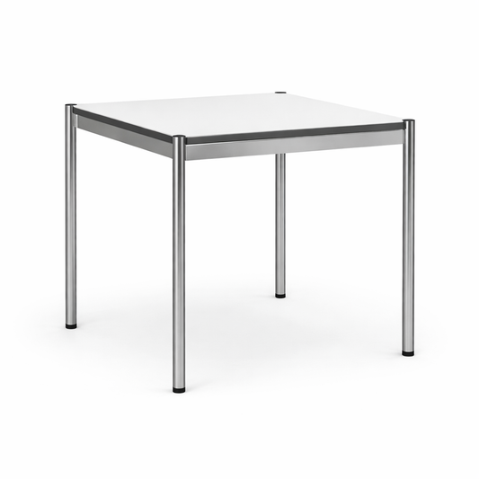 USM Haller Tisch 75x75cm perlgrau/weiß