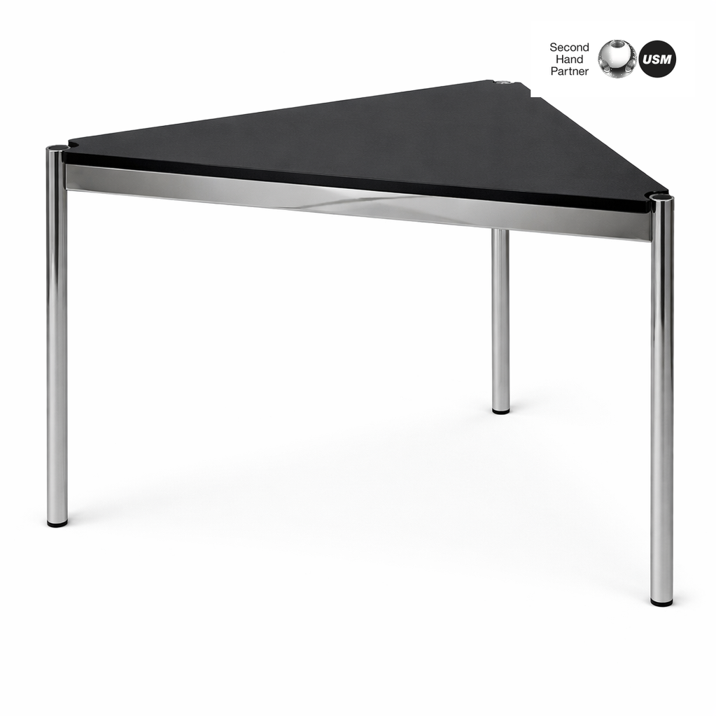 USM Haller Tisch Dreieck 75x75x100cm schwarz