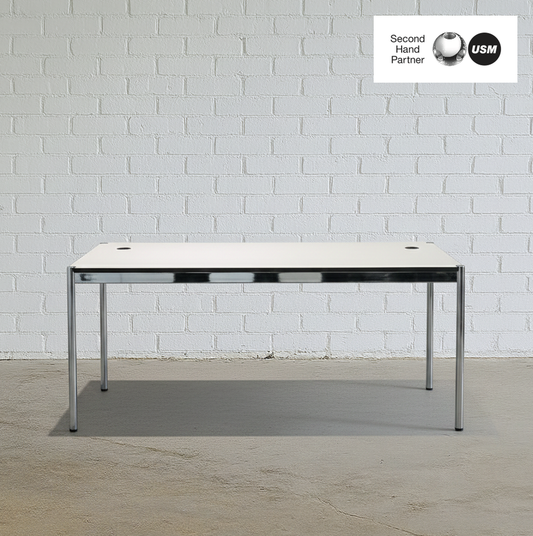 USM Haller Tisch 180x90cm perlgrau/weiß Sondermaß