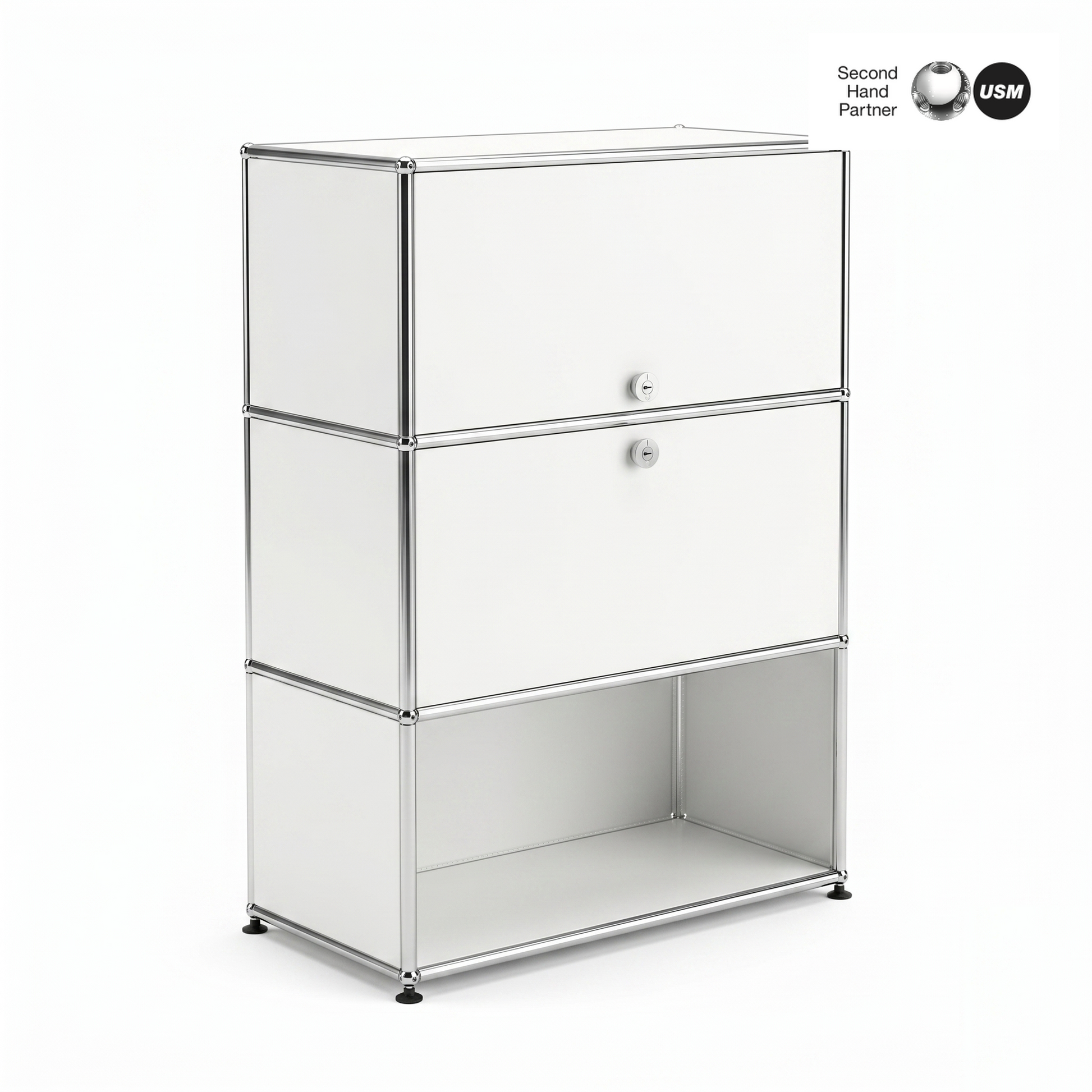 USM Haller Highboard 1x3 weiß